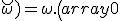 LaTeX: \breve\omega) = \omega.\left(\begin{array} 0 & -1 \\ 1 & 0 \end{array}\right)
