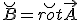 LaTeX: \breve B = \breve{rot} \vec A