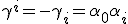 LaTeX: \gamma^i=-\gamma_i=\alpha_0\alpha_i