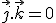 LaTeX: \vec j.\vec k = 0